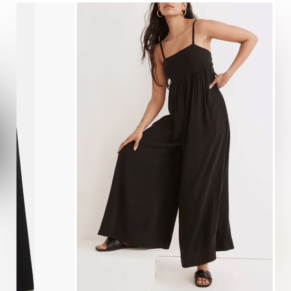 Madewell Black Wide-Leg Jumpsuit